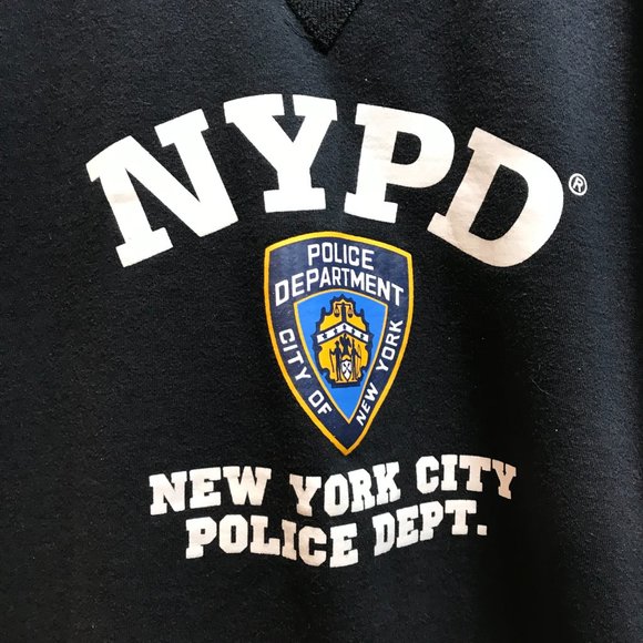 NYPD sz s  Torkia int. inc sweatshirt navy blue - Picture 2 of 5
